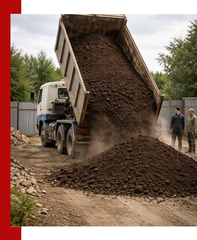 Доставка самосвалом 10 кубов в Куйбышеве быстро и надёжно