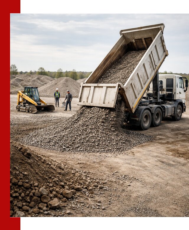 Доставка самосвалом 25 м³ в Куйбышеве быстро и надежно