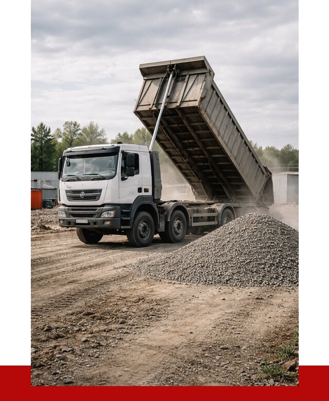 Доставка самосвалом 40 кубов в Куйбышеве от 9332 р. | ПРОНЕРУДКбш