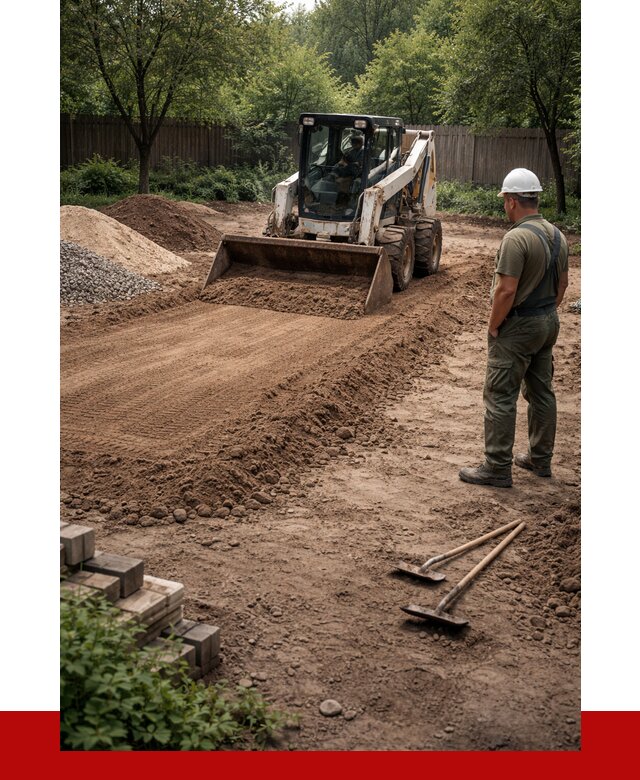 Выравнивание участка под ключ в Куйбышеве от 3629 р. | ПРОНЕРУДКбш