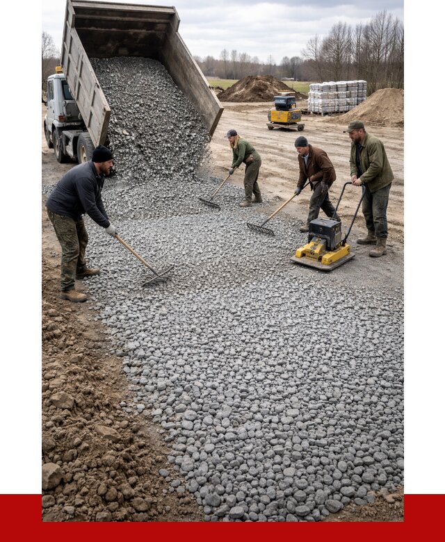 Устройство щебеночной подушки в Куйбышеве от 4666 р. ПРОНЕРУДКбш