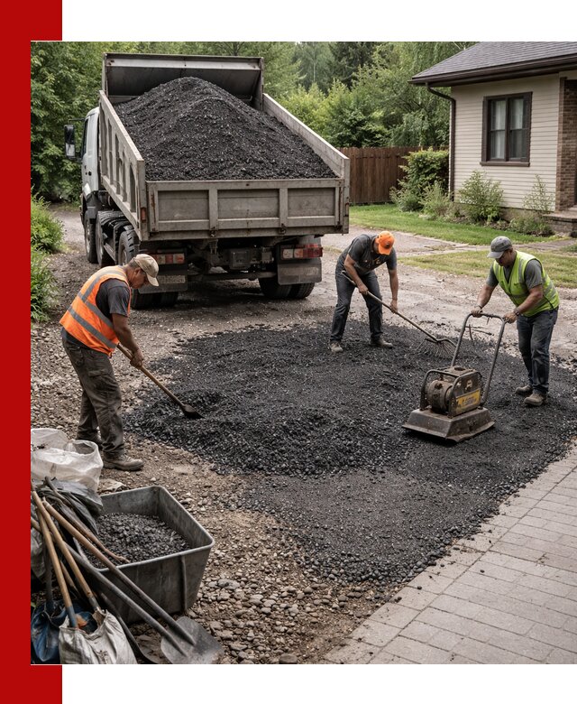 Асфальтовая крошка для двора с доставкой в Куйбышеве